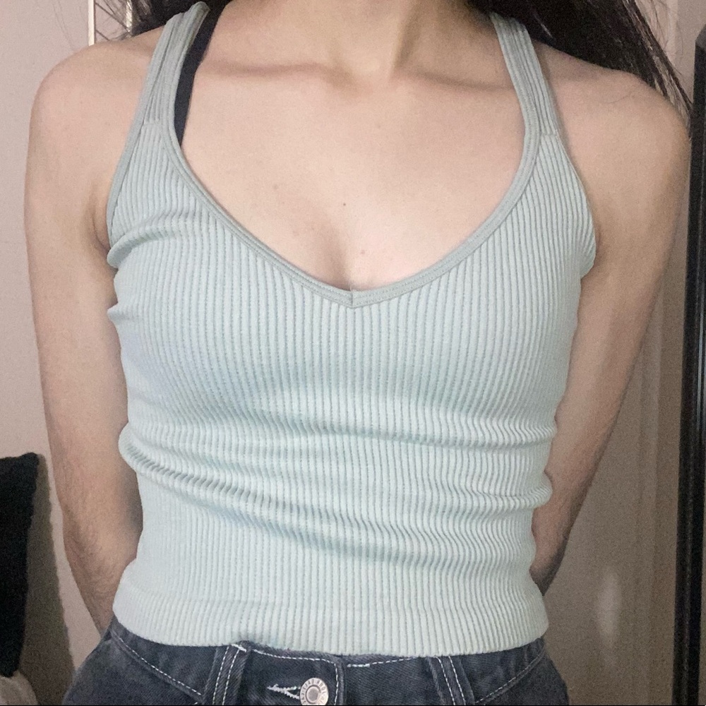 Tiffany Blue Crop Top